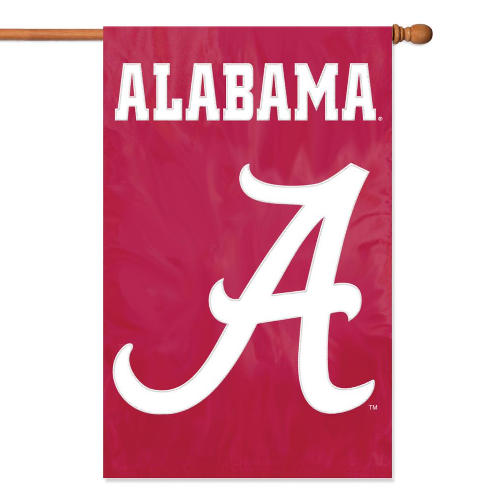 Alabama Crimson Tide House Banner Flag PREMIUM Outdoor DOUBLE SIDED Embroidered