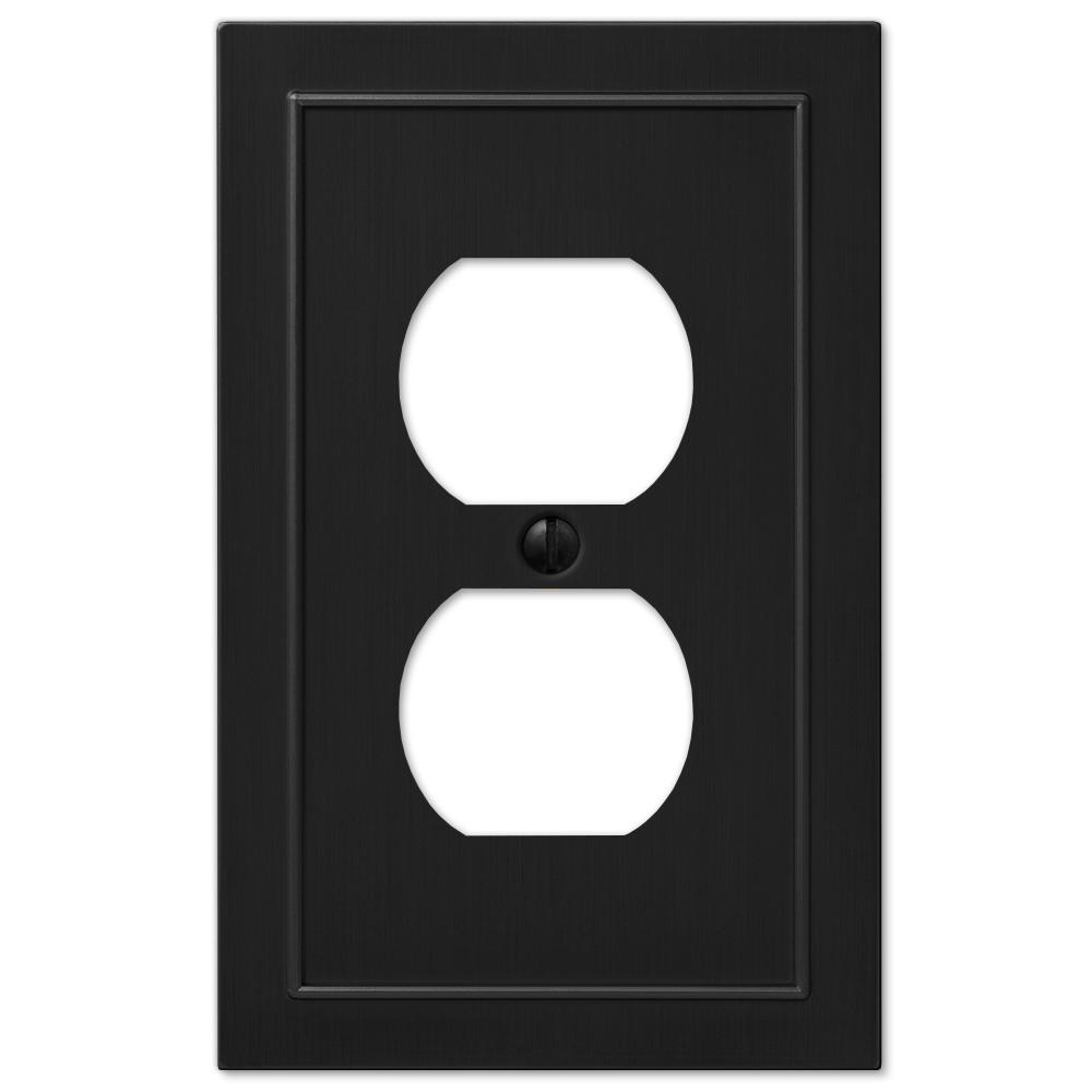 Metal Black Outlet Wall Plates Wall Plates The Home Depot
