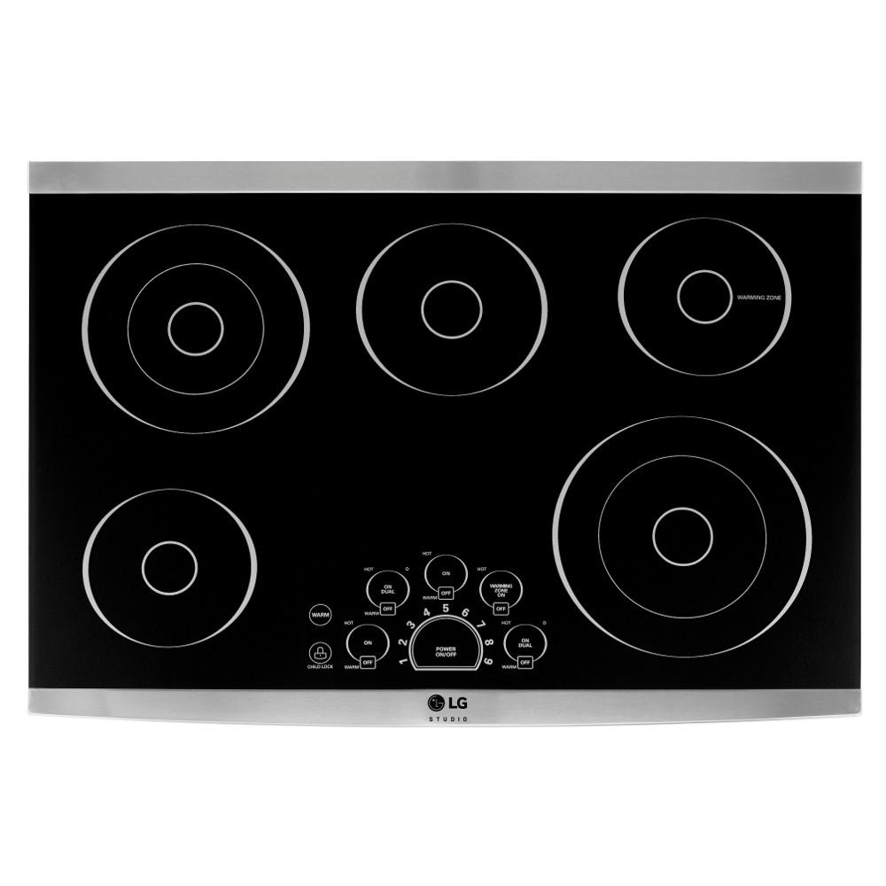 LG Electronics 30 in. Smooth Surface Electric Cooktop in Black with 5