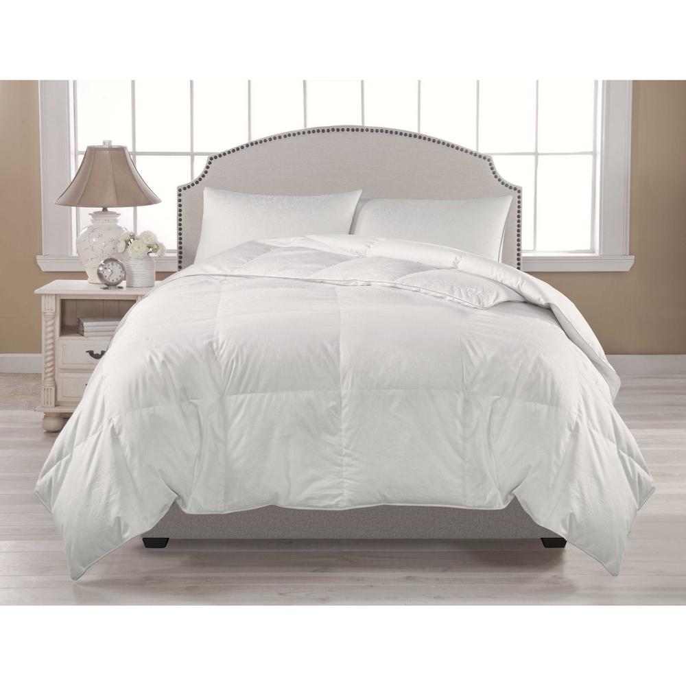 A1 Home Collections A1hc 92 In X 108 Microfiber Down Premium Warmth White King Down Comforter