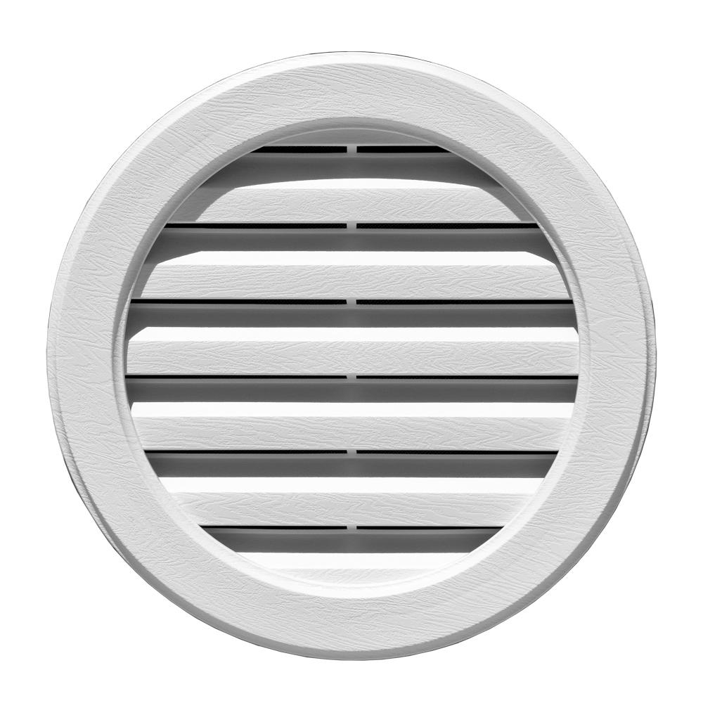 Novik 18 in. x 12 in. Polypropylene White Rectangular Gable Vent