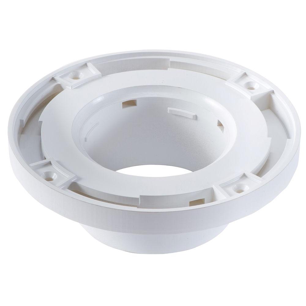 Barracuda Brackets 4 in. x 3 in. PVC Watertight Toilet FlangeBB2014PVC