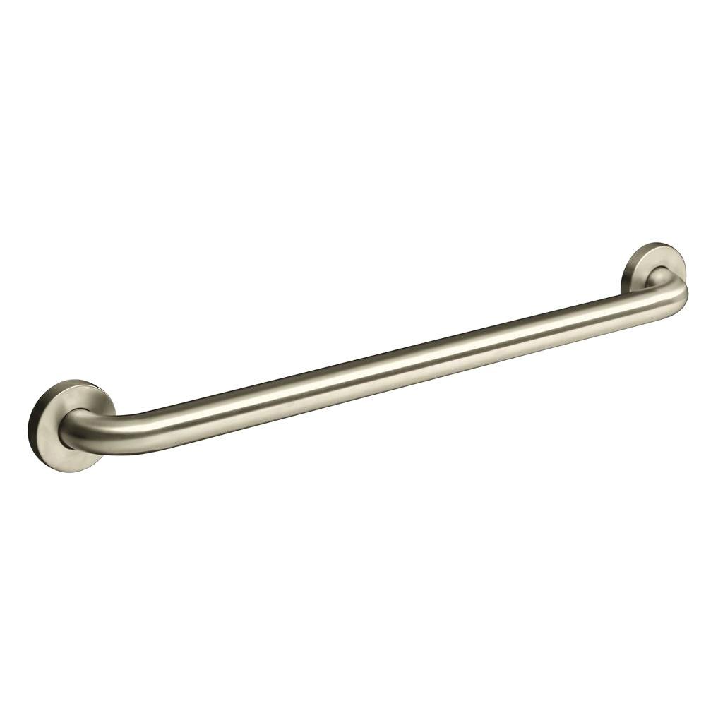 KOHLER Contemporary 24 in. Concealed Screw Grab Bar in Vibrant Brushed