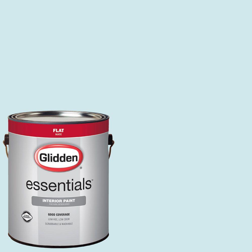 Glidden Essentials 1 Gal Hdgb42u Arctic Blue Flat Interior Paint Hdgb42u Arctic Blue Flat Interior Paint