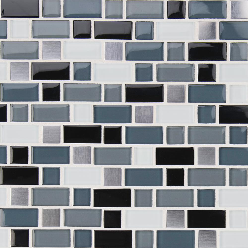 Msi Crystal Cove 12 In X Gl Blend Mesh Mounted Mosaic Gl Blend Mesh Mounted Mosaic Tile Glmt Ccb 8mm The Home Depot
