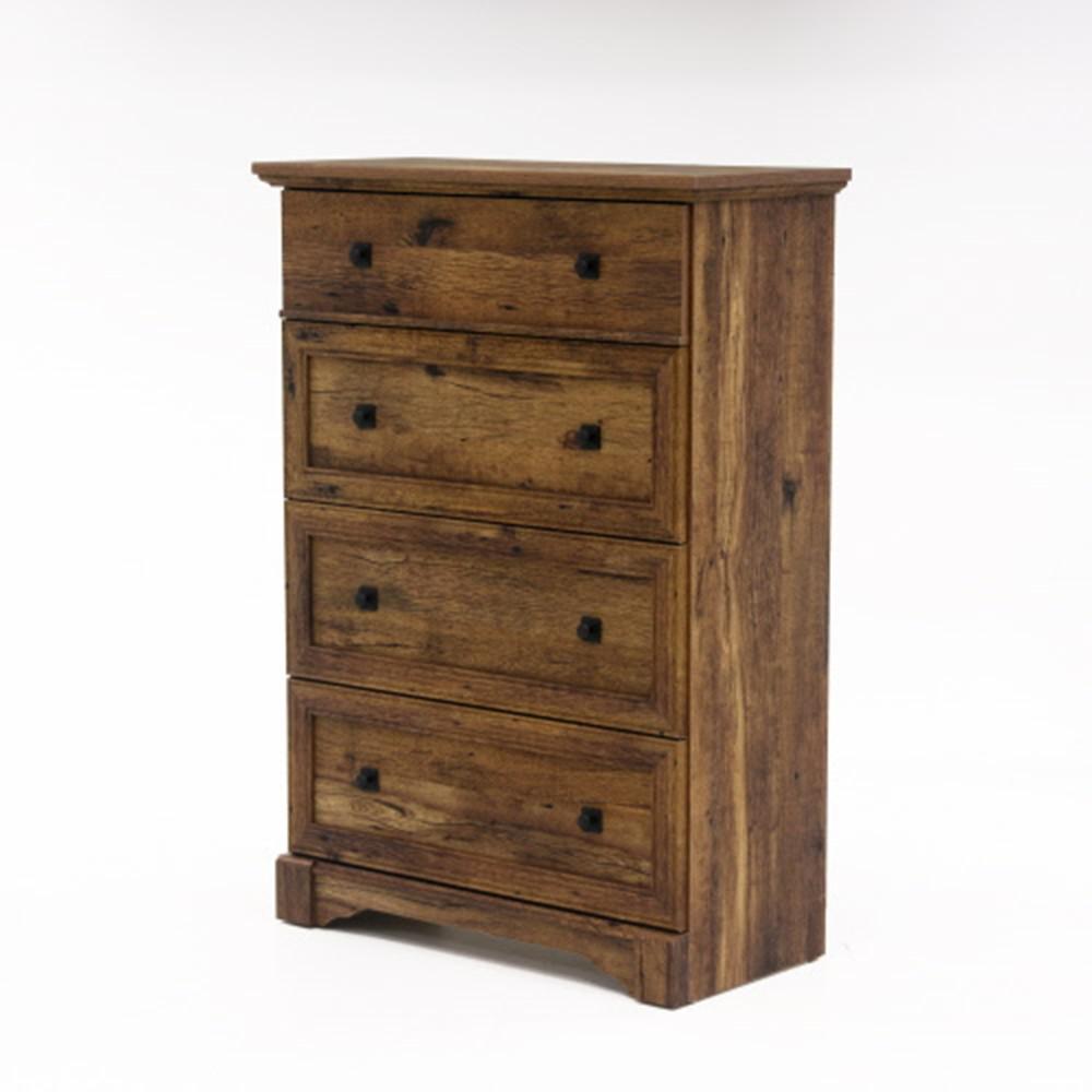 Sauder Palladia 4 Drawer Vintage Oak Chest Of Drawers 420612 The