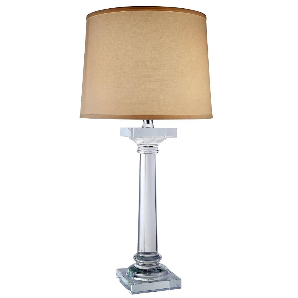 Elegant Lighting Regina 32 In Chrome Table Lamp Tl1005 The Home Depot Chrome Table Lamp