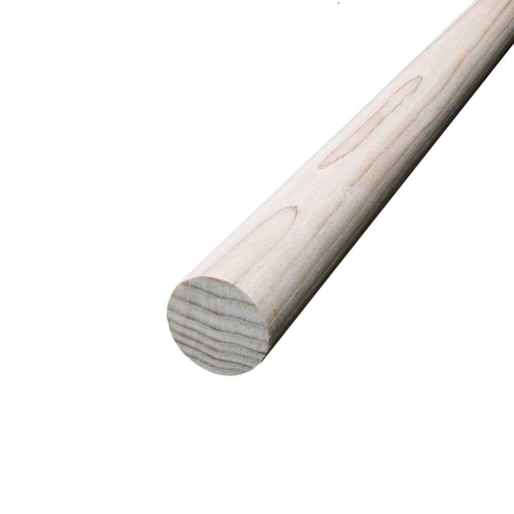 1 3 8 In X 72 In Hardwood Round Dowel
