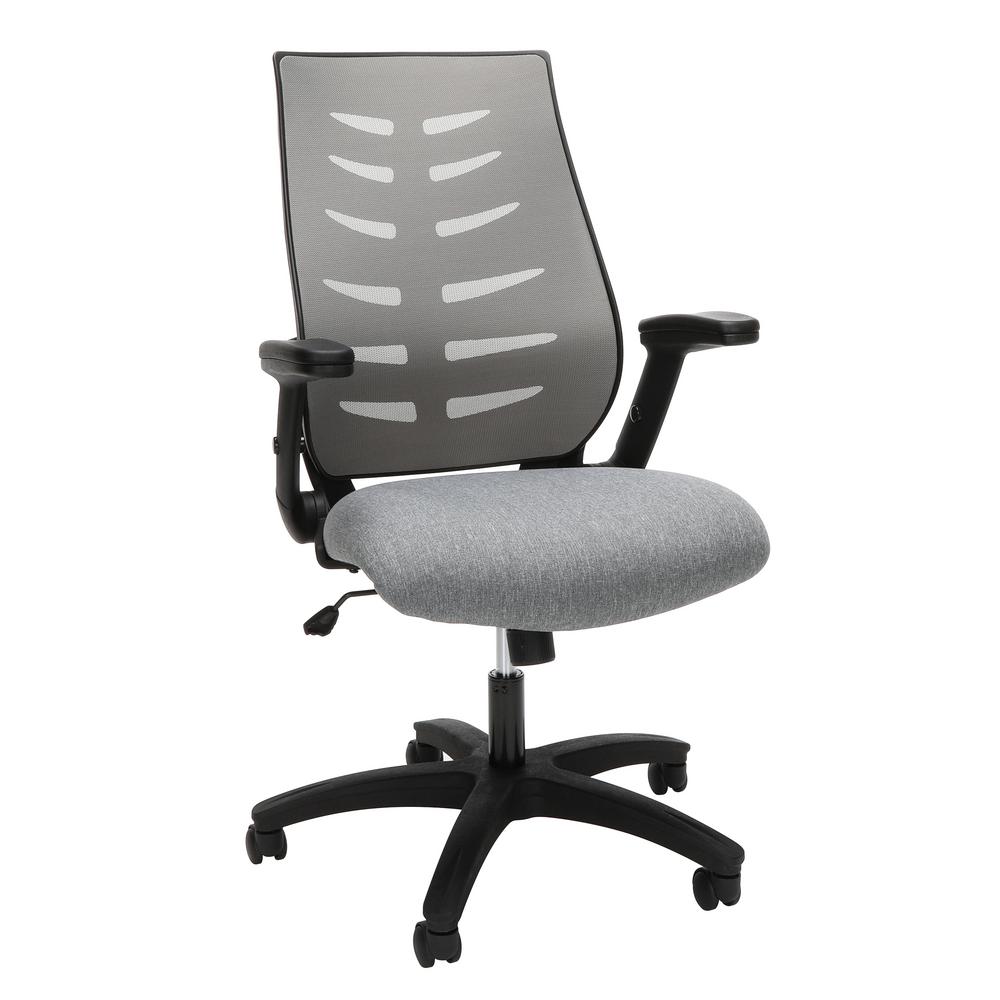 OFM Core Collection Gray Mid-Back Mesh Office Chair for Computer Desk