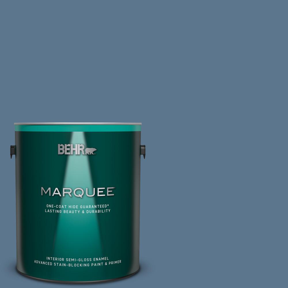 Behr Marquee 1 Gal Ecc 57 3 Always Indigo Semi Gloss Enamel