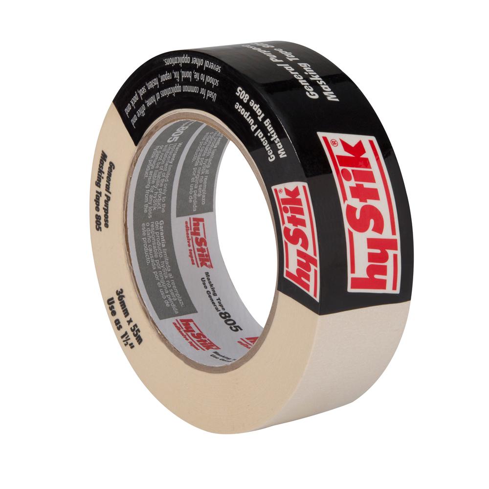 hyStik 805 1-1/2 in. x 60 yds. General Purpose Masking Tape-805-1.5 ...