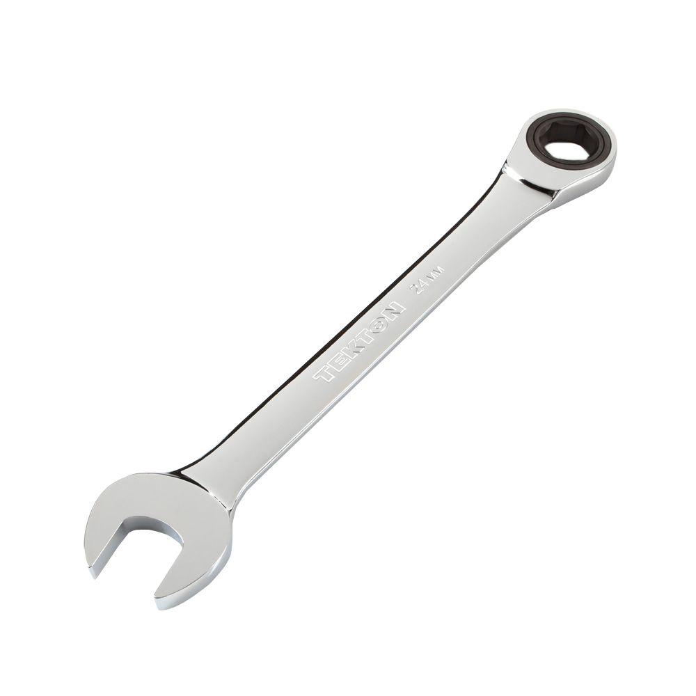 TEKTON 24 Mm Ratcheting Combination Wrench-WRN53124 - The Home Depot