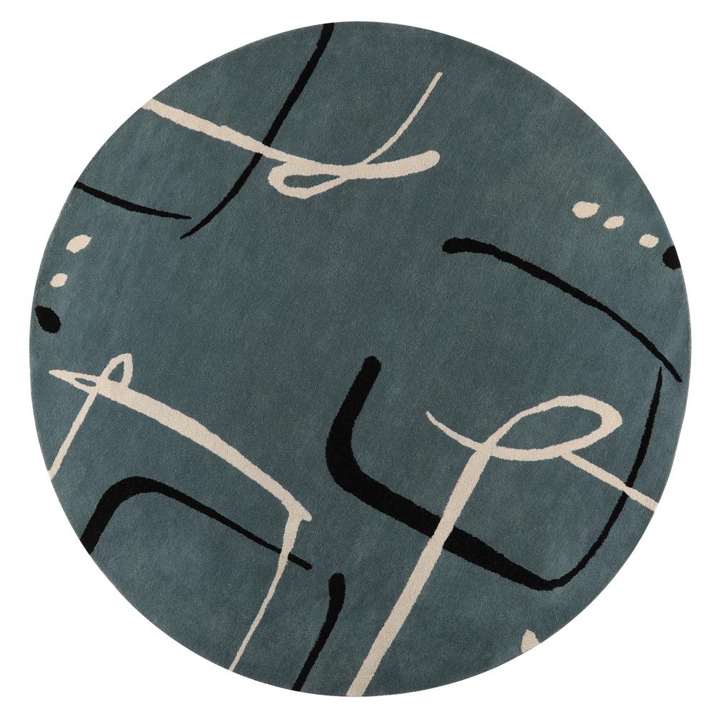 Fragment Aegan Blue 8 ft. x 8 ft. Round