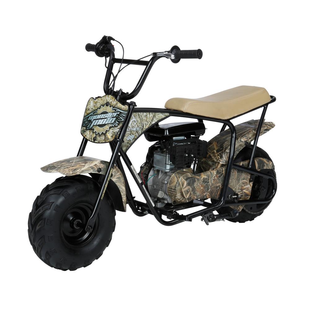 UPC 852087005085 product image for Monster Moto Mini Bikes Real Tree CAMO 80 cc Gasoline Youth Mini Bike MM-B80RT | upcitemdb.com