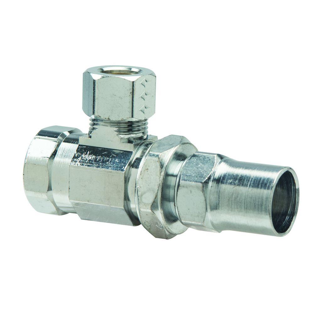 BrassCraft 3/8 in. FIP Inlet x 3/8 in. O.D. Comp Outlet Brass Multi