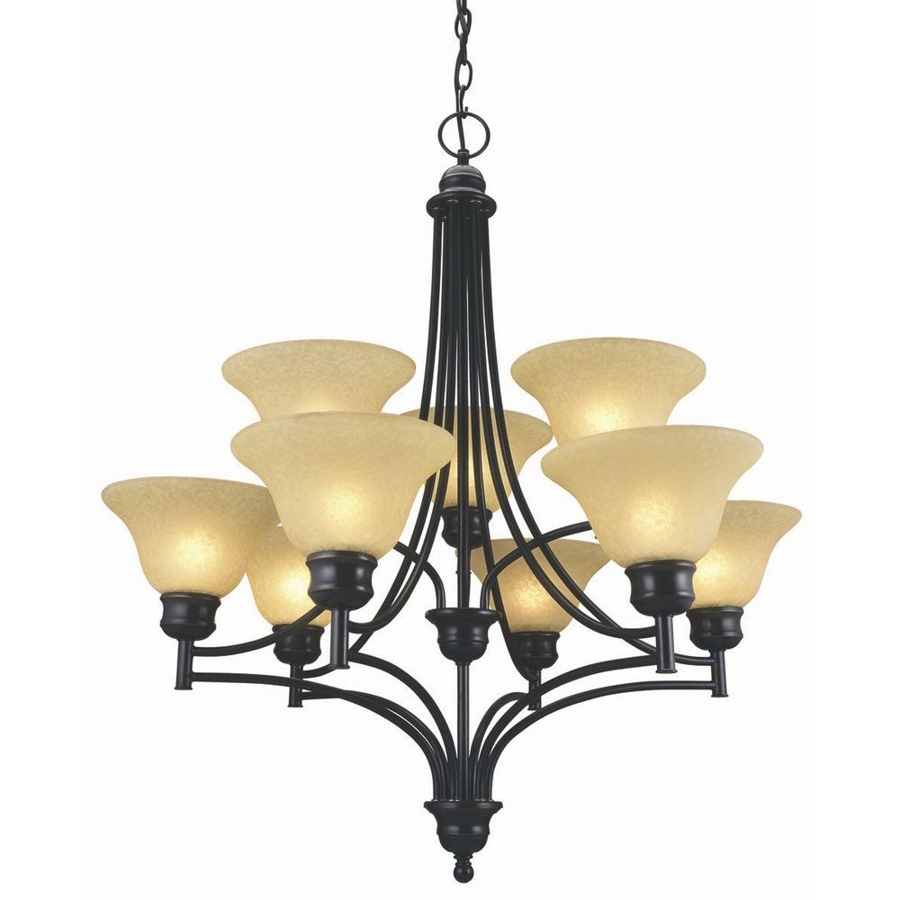 Design House Bristol 9-Light Oil Rubbed Bronze Chandelier-512855 - The ...