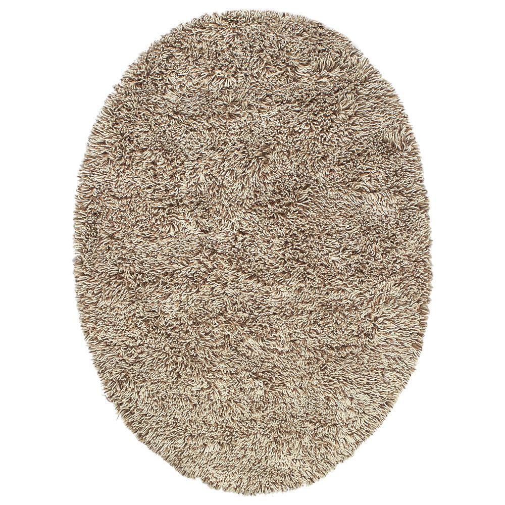 Home Decorators Collection Ultimate Shag Cookies and Cream 5 ft. x 7 ft