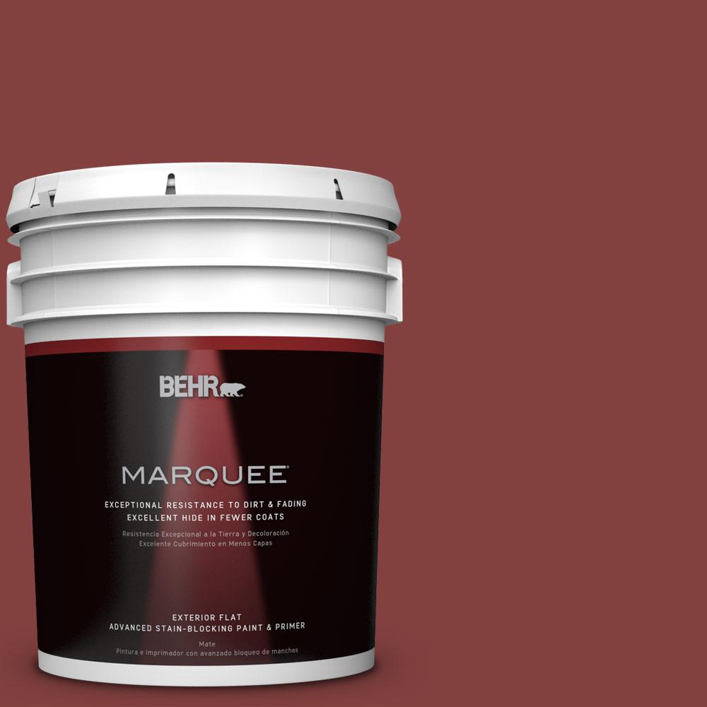 BEHR MARQUEE 5gal. SH170 Red Brick Flat Exterior Paint445305 The