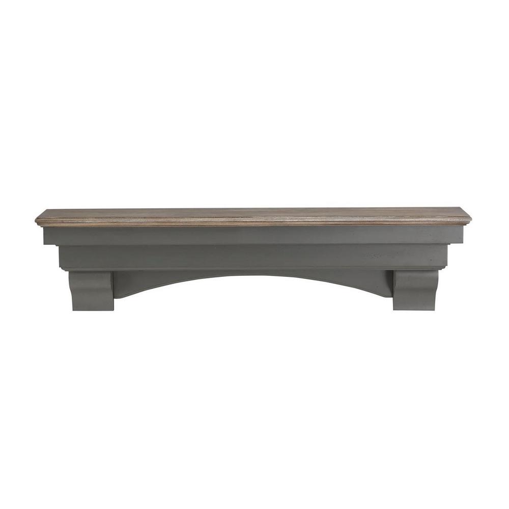 Pearl Mantels Hadley 4 Ft Cottage Distressed Cap Shelf Mantel 499