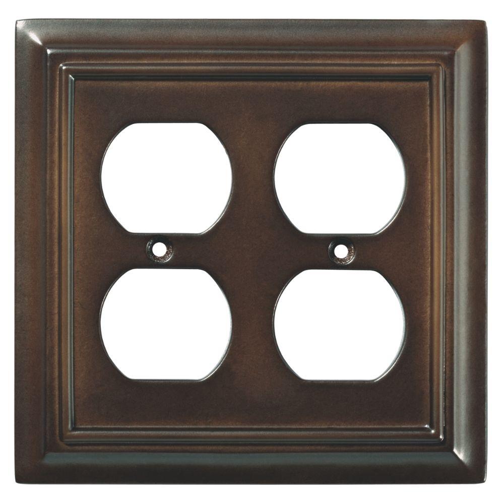Liberty Architectural Wood Decorative Double Duplex Outlet Cover