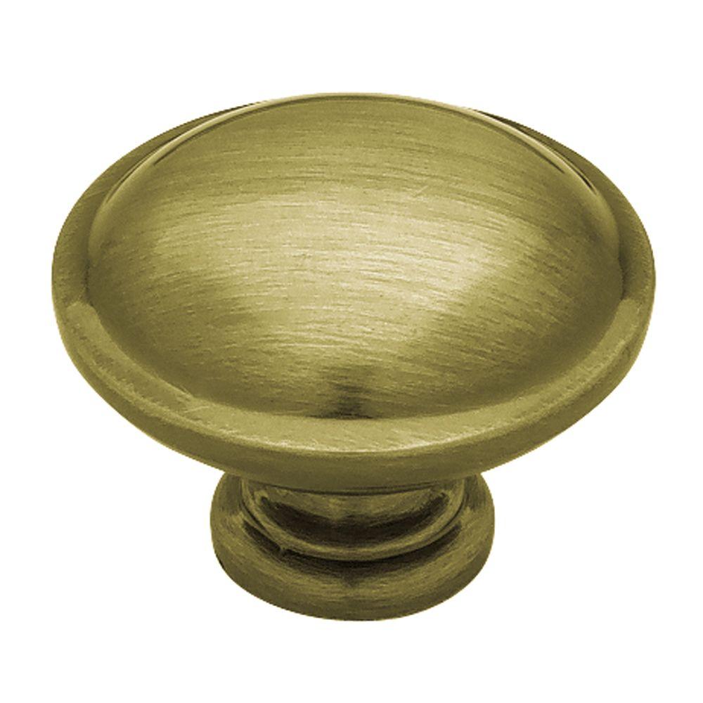 Liberty 1 1 4 In Antique Brass Sophia Round Cabinet Knob P40005h Ab C
