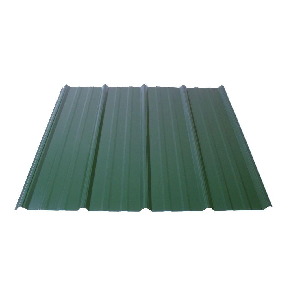 Fabral Shelterguard 12 Ft Exposed Fastener Galvanized Steel Roof