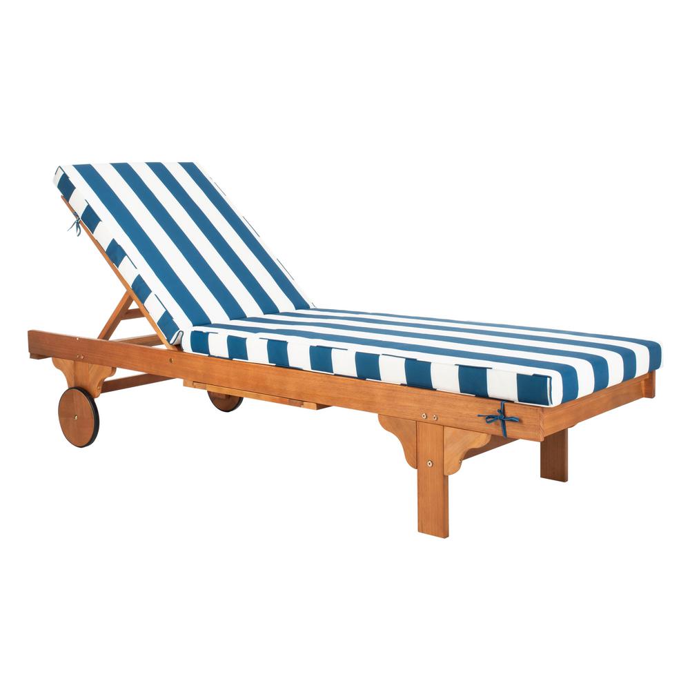 Safavieh Newport Natural Brown Adjustable Wood Outdoor ... Safavieh Newport Natural Brown Adjustable Wood Outdoor ... on Safavieh Chaise Lounge id=79990
