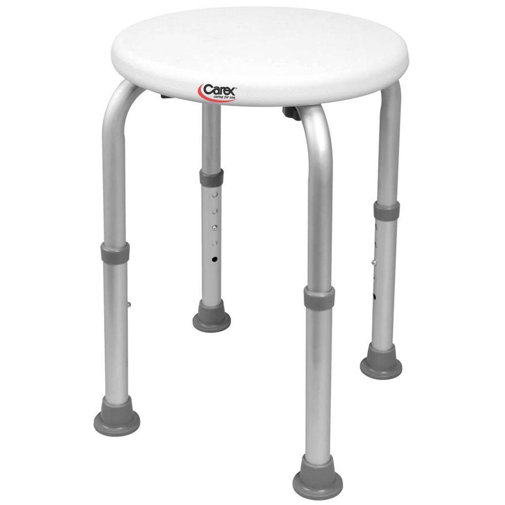 Carex Health Brands Compact Shower Stool B600 Tf The Home Depot