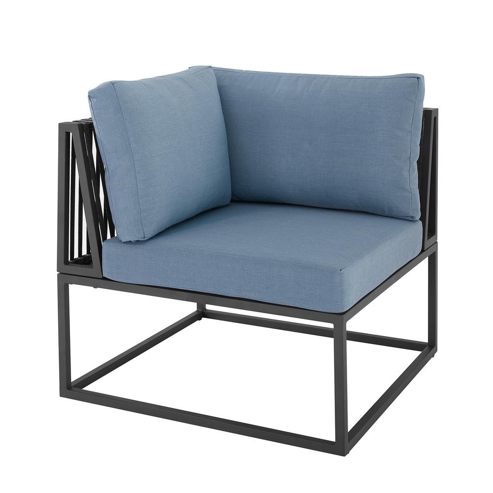 Welwick Designs Metal Corner Modern Modular Outdoor Patio Corner Modern Modular Outdoor Patio