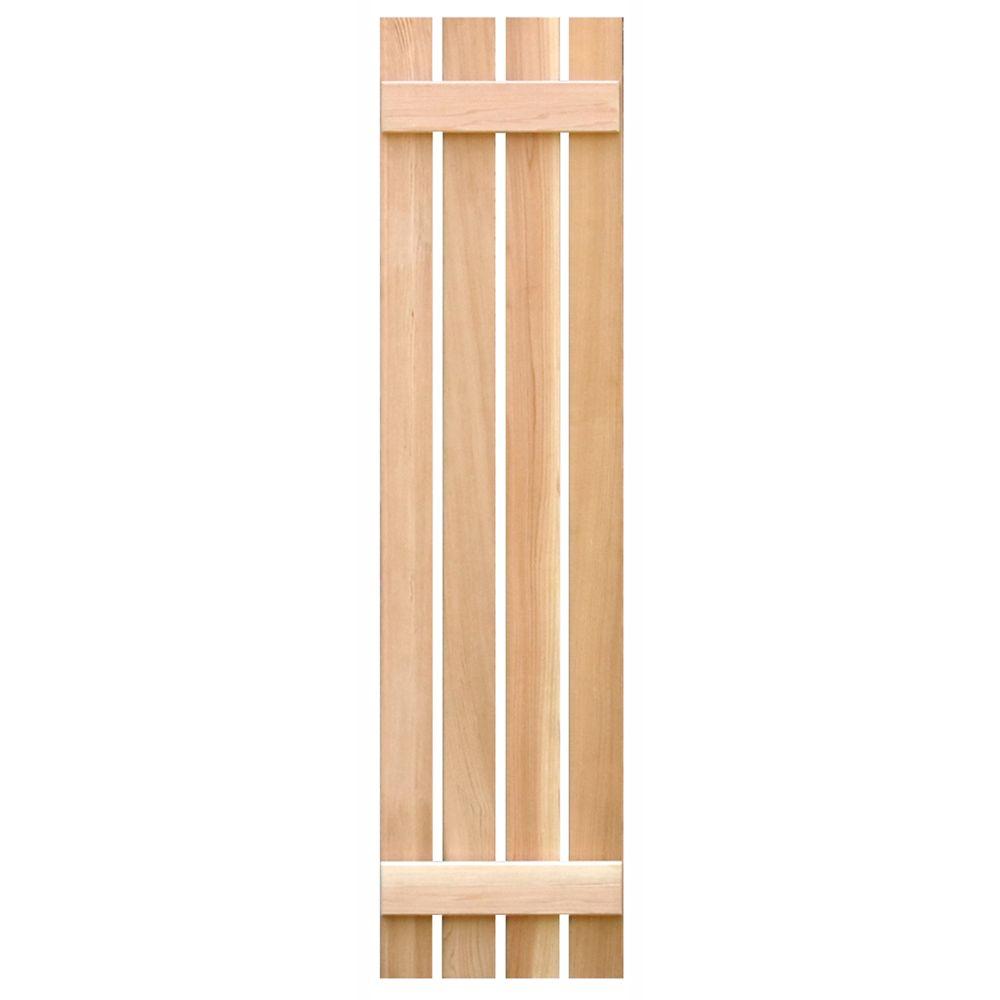 Pinecroft 15 in. x 63 in. Pine Board & Batten Open Pinecroft 15 in. x 63 in. Pine Board & Batten Open