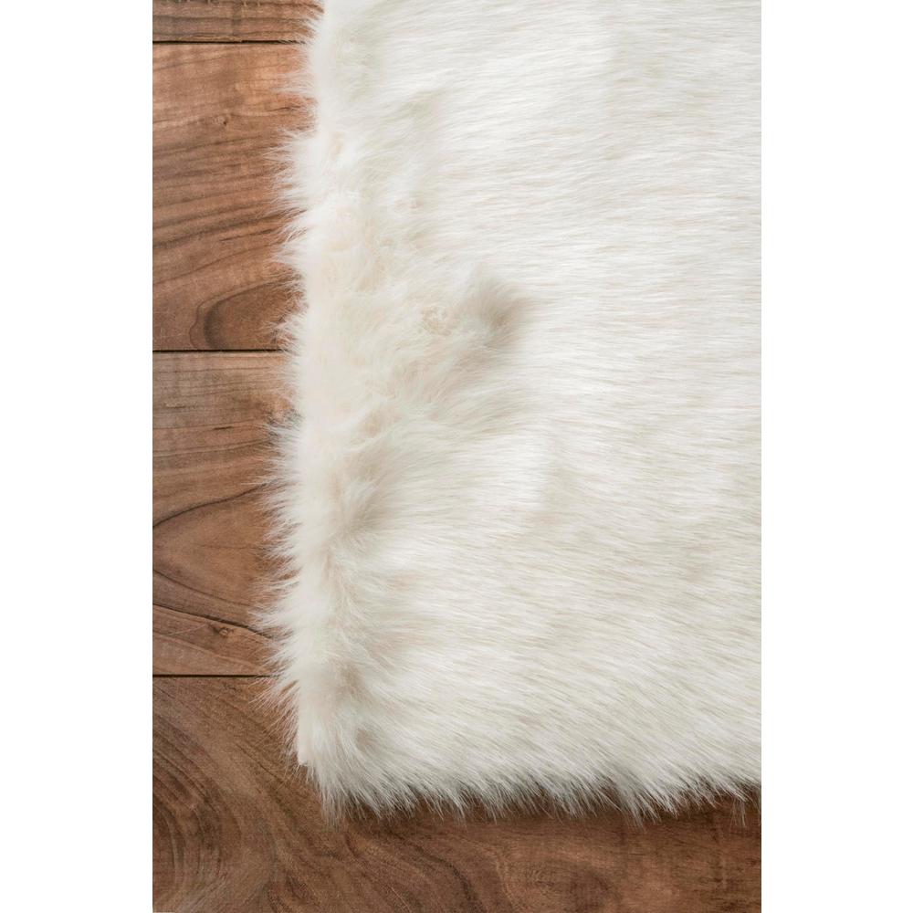 Nuloom Cloud Faux Sheepskin Plush Ivory 5 Ft X 7 Area Nuloom Cloud Faux Sheepskin Plush