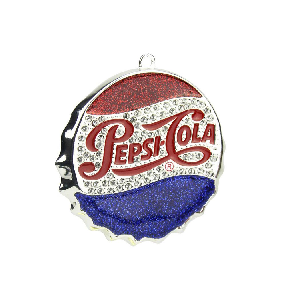 silver plated classic pepsi cola bottle cap logo christmas ornament with european - Metal Christmas Ornaments silver plated classic pepsi cola bottle cap logo christmas ornament with european - Metal Christmas Ornaments