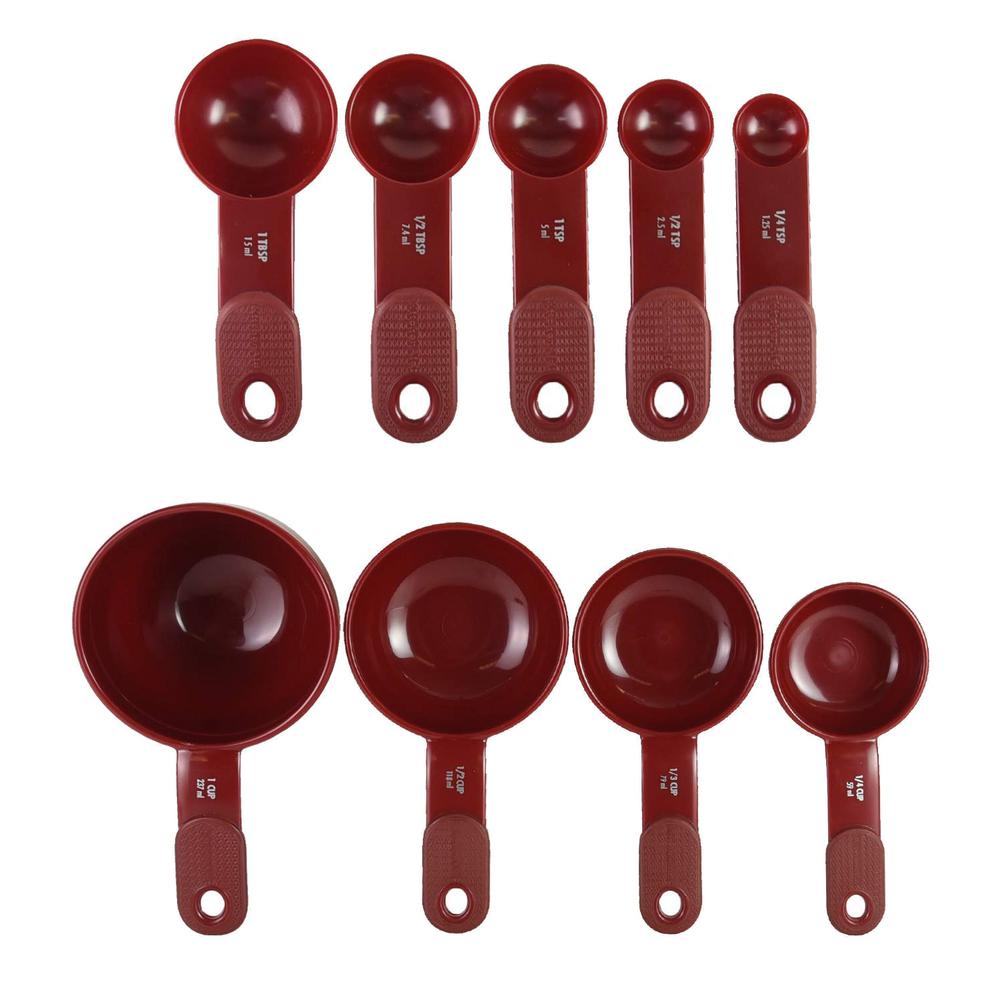 Kitchenaid 17 Piece Utensils Set In Red Kc448bxera The Home Depot