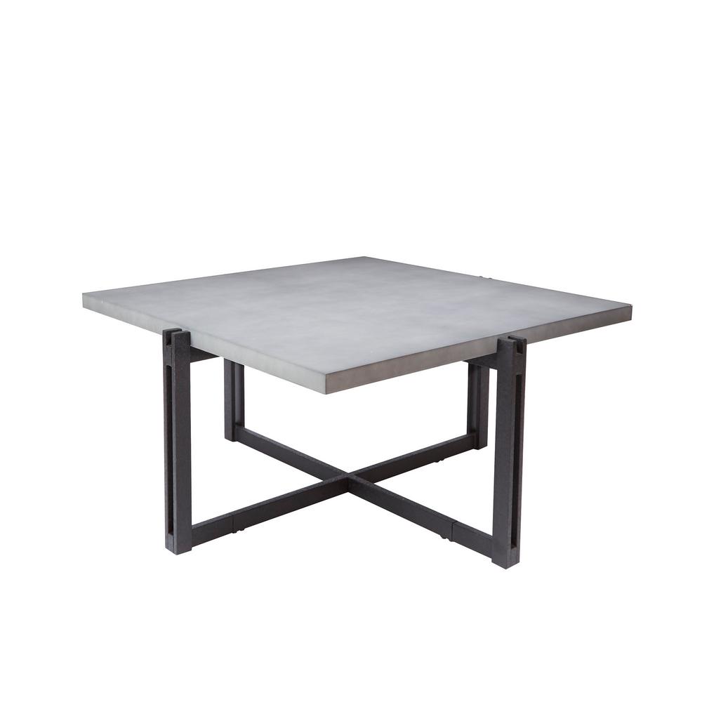 Dakota Gray Square Concrete Top Coffee Table Dakota Gray Square Concrete Top Coffee Table