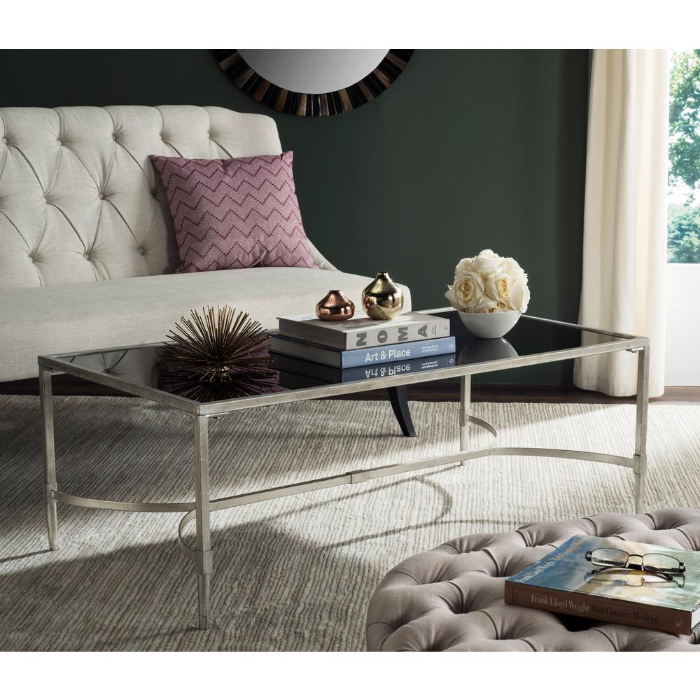 Safavieh Antwan Silver Coffee Table Fox2547b The Home Depot Safavieh Antwan Silver Coffee Table