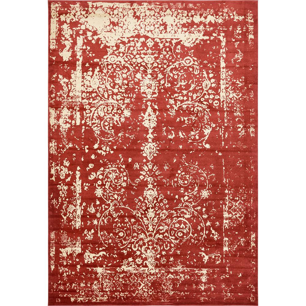 Unique Loom Melbourne Red 10 X 14 5 Rug 3136304 The Home Depot Unique Loom Melbourne Red 10 X 14 5 Rug