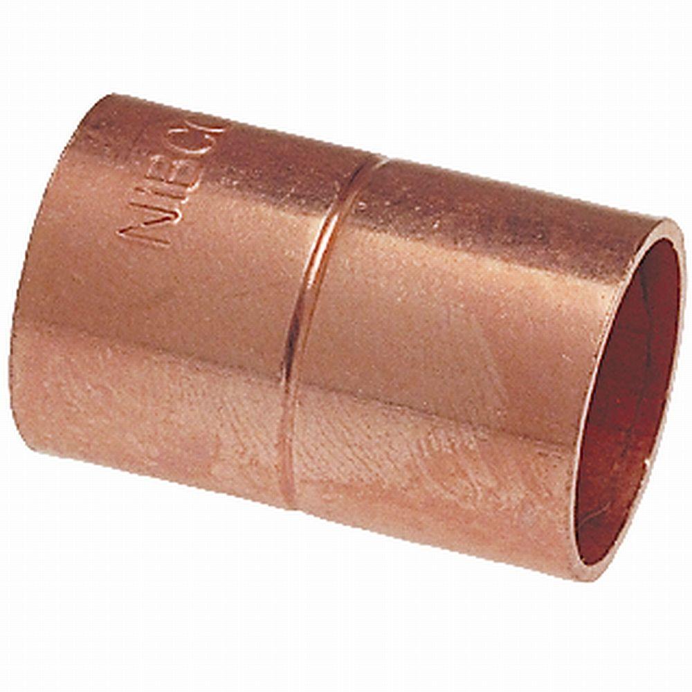 NIBCO 3/4 in. Copper Pressure C x C Coupling with StopU600RS The