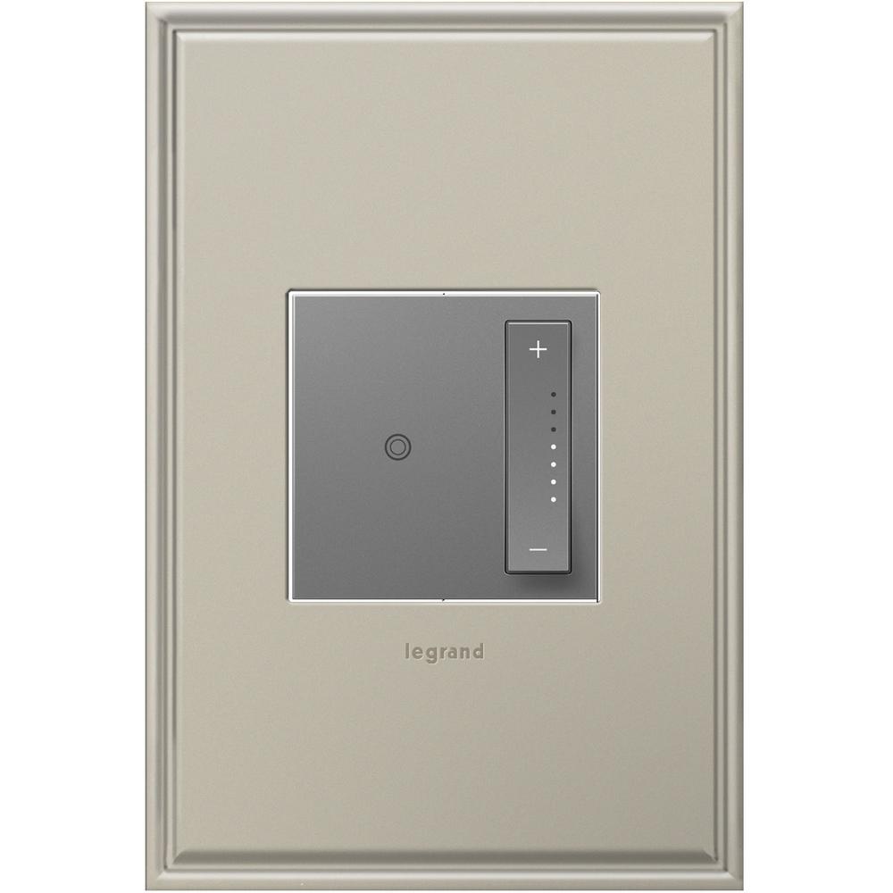 Legrand adorne SofTap SinglePole/3Way 010Volt Dimmer, Magnesium