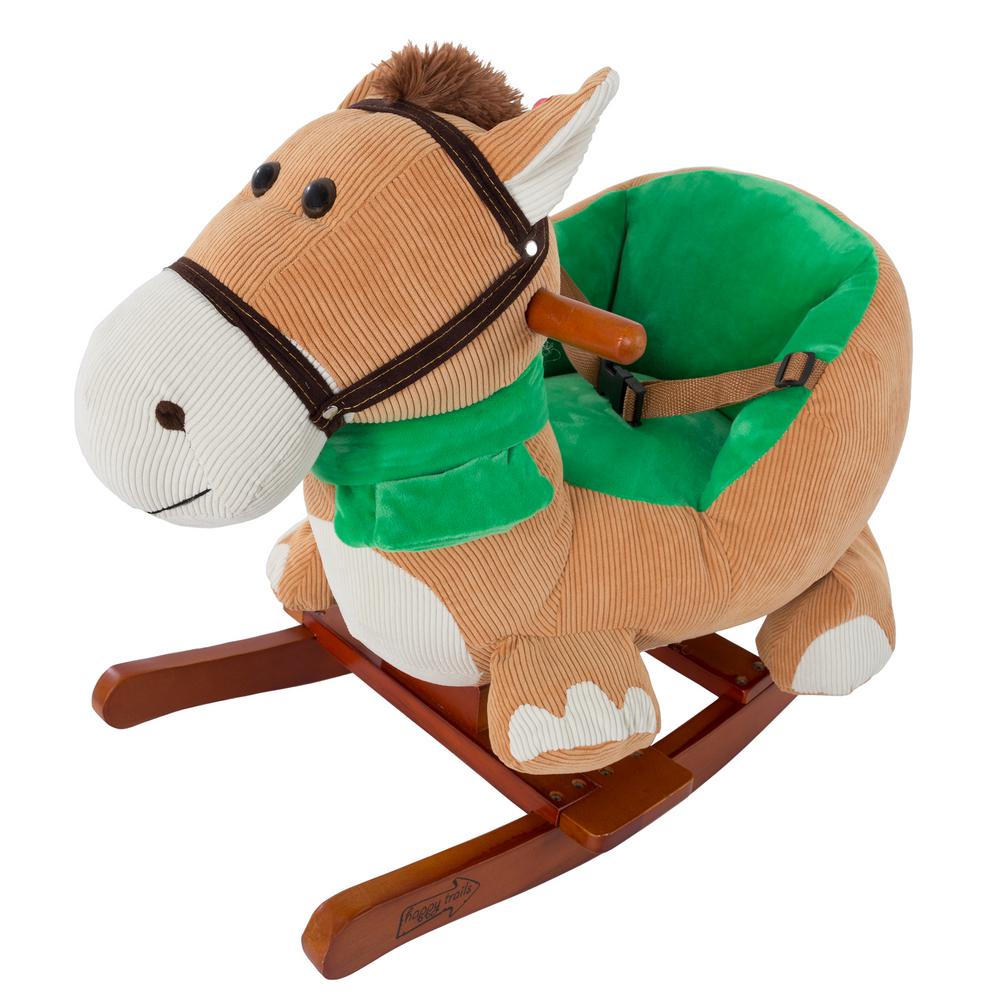 plush ride on rocking horse