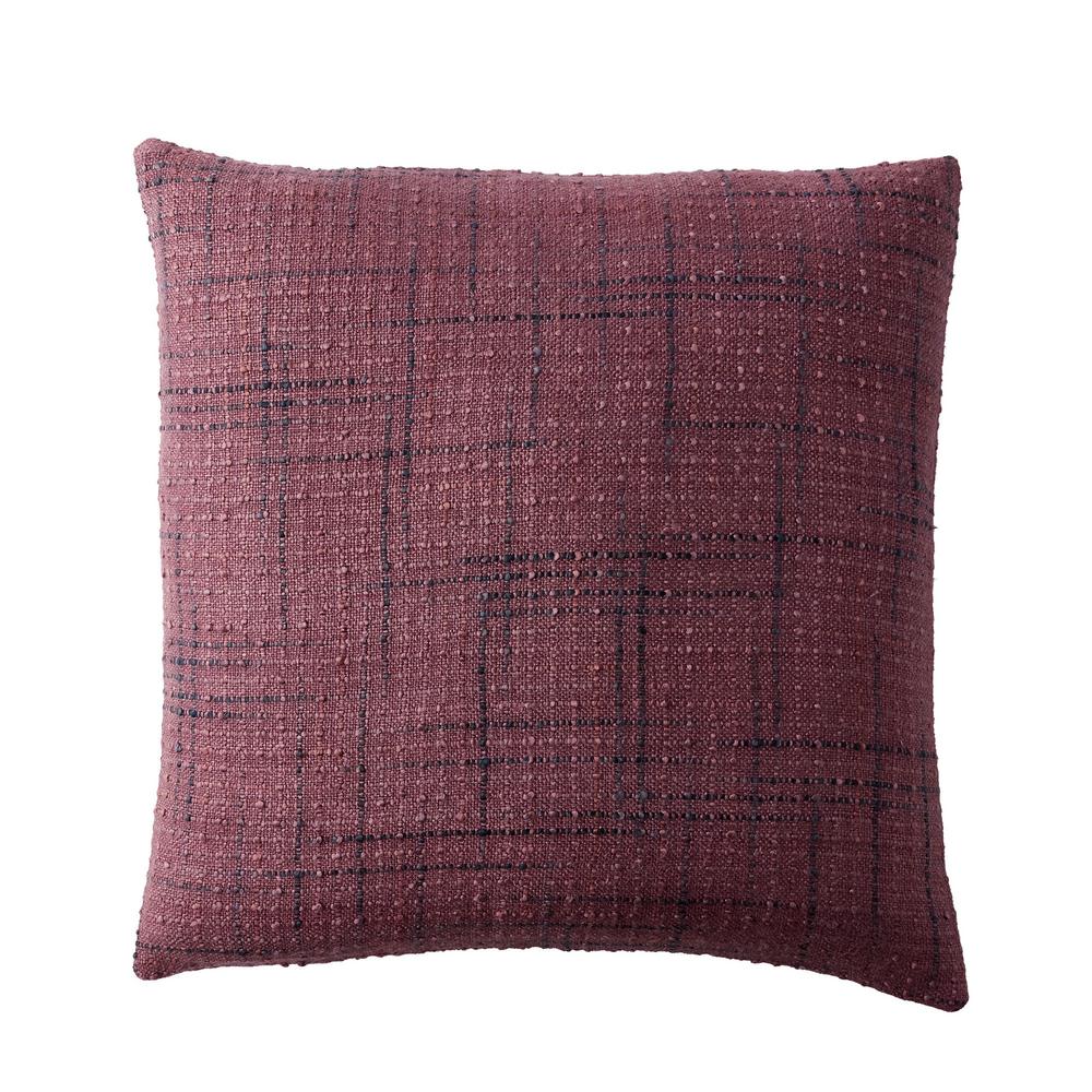 The Company Store Embroidered Red Squares 20 In X 20 In