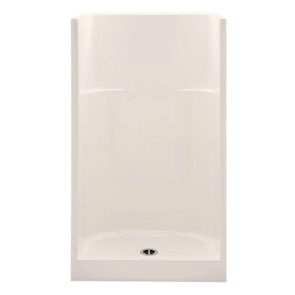 Aquatic Everyday 36 in. x 36 in. x 72 in. 1Piece Shower Stall with Center Drain in Bone1363C