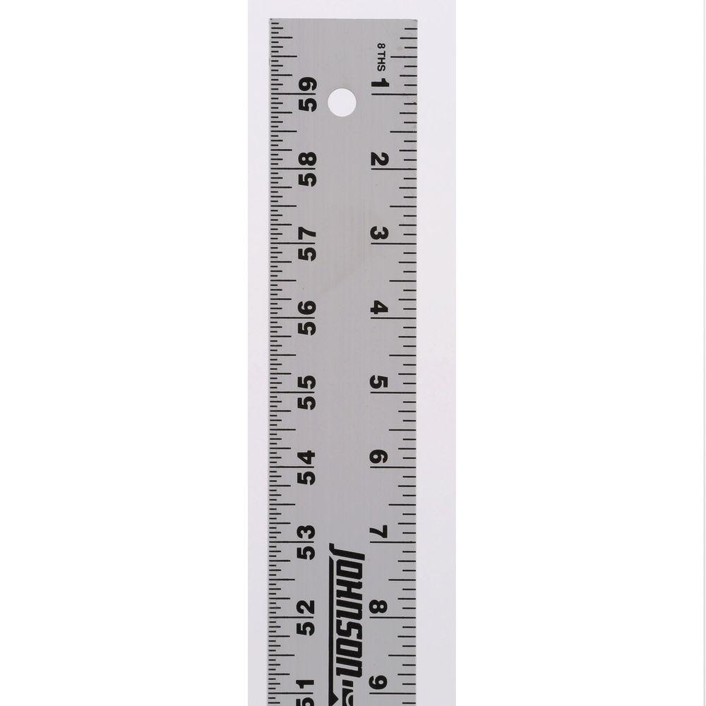 johnson 60 in aluminum straight edge ruler j60 the home depot