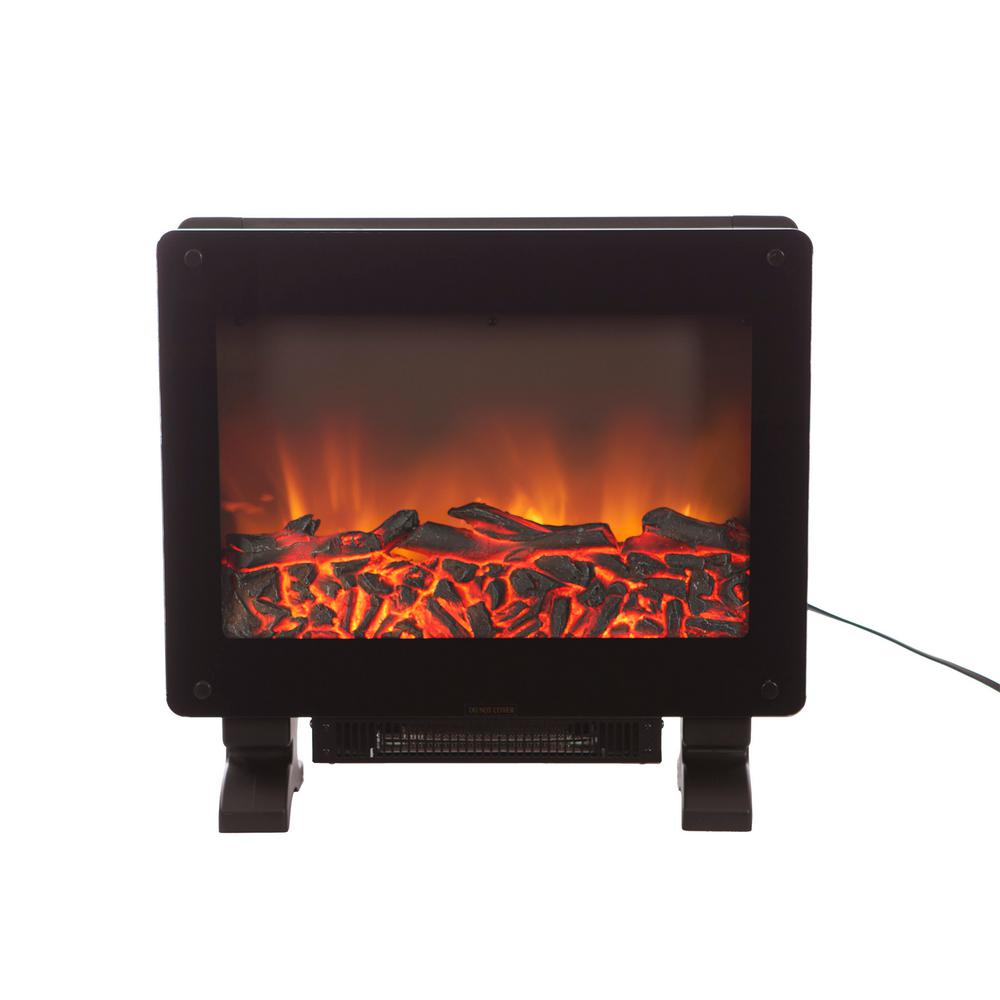 Fire Sense Elegante 21 in. Freestanding Electric Fireplace in Black