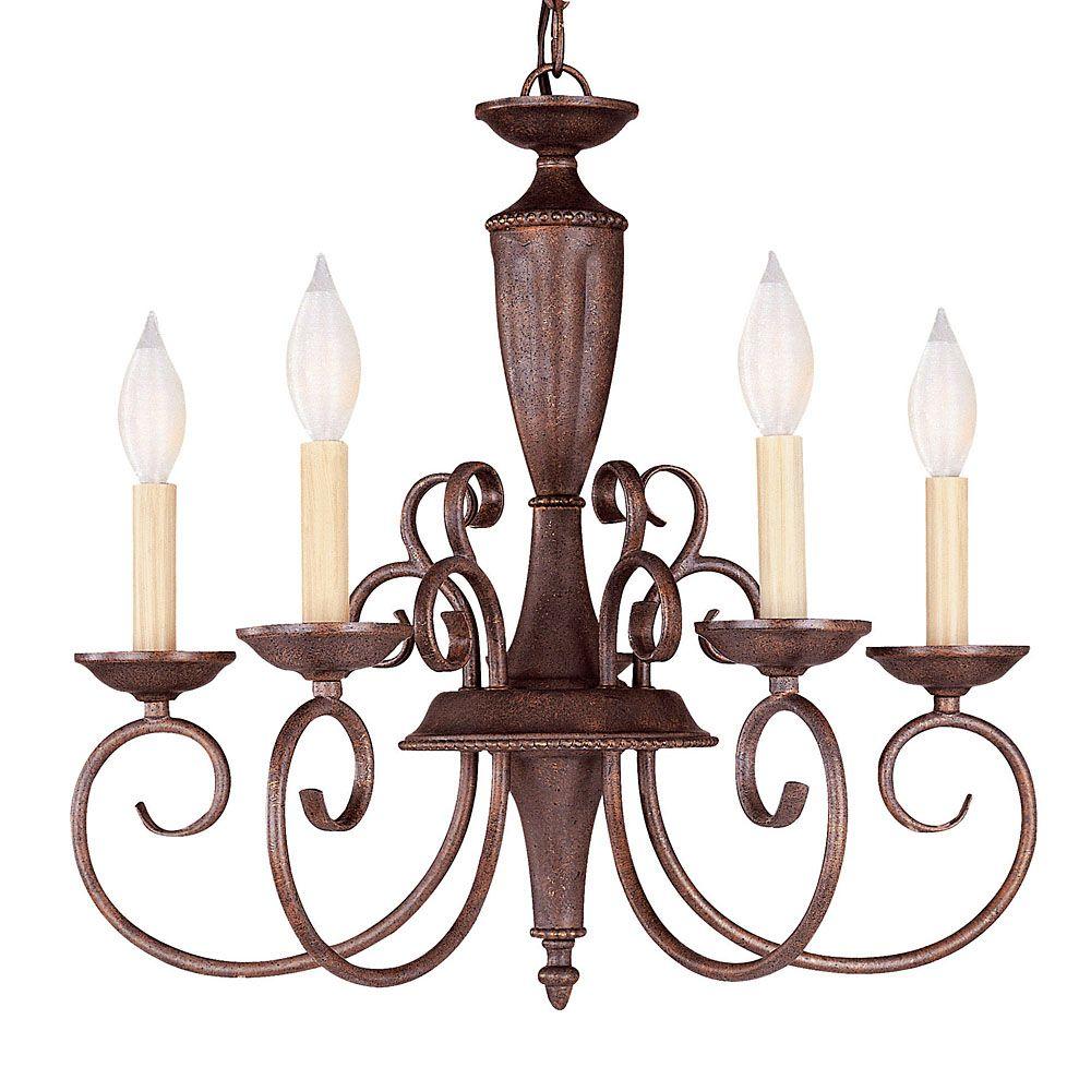Illumine 5 Light Walnut Patina Chandelier Illumine 5 Light Walnut Patina Chandelier