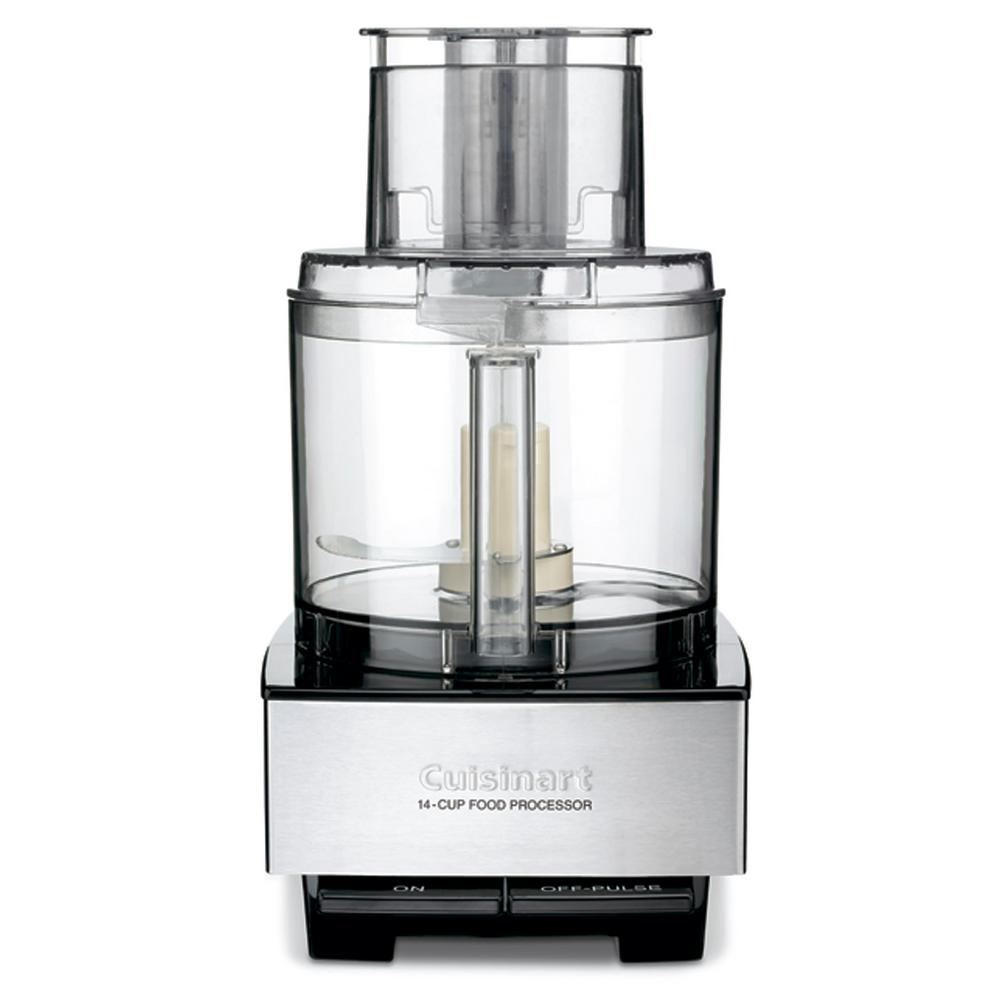 Cuisinart Brushed Stainless and Black Series Custom 14 Cup Food