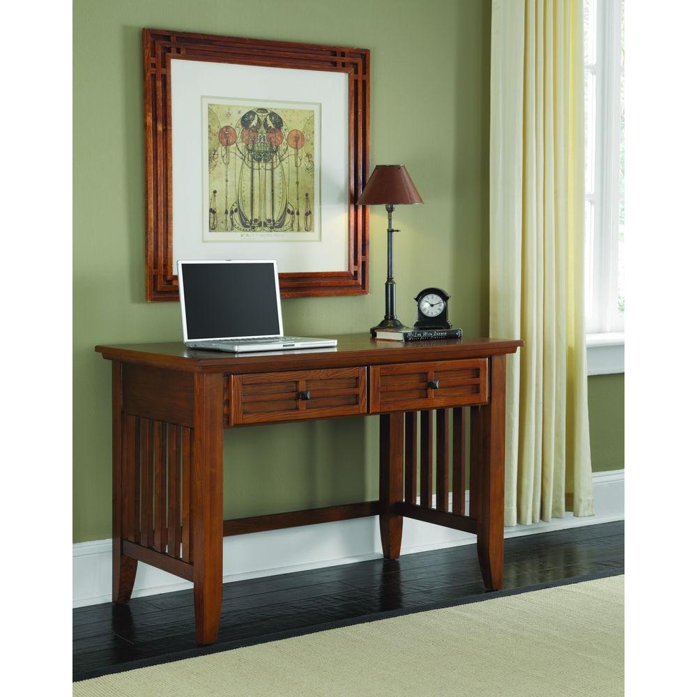 Homestyles Arts And Crafts Black Desk 5181 16 The Home Depot