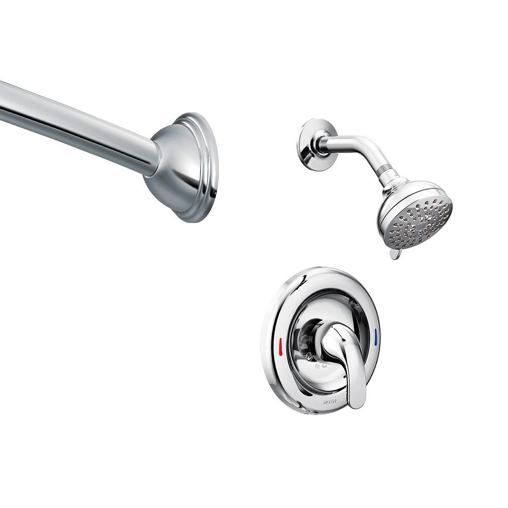 Moen Adler Single Handle 1 Spray Shower Faucet With Curved Shower