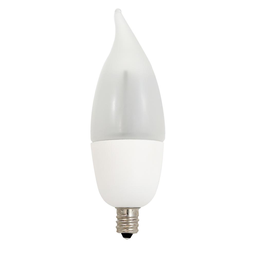 Euri Lighting 10 Watt Equivalent Ca11 Led Non Dimmable Frosted Euri Lighting 10 Watt Equivalent Ca11 Led Non Dimmable Frosted Animated Flame Warm White Light