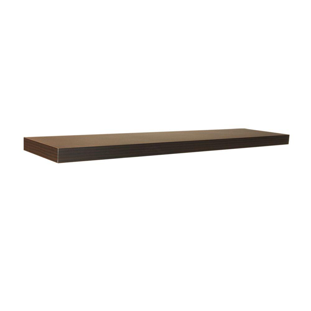 Floating Shelf Decorative Shelving Accessories The D Floating Espresso Shelf