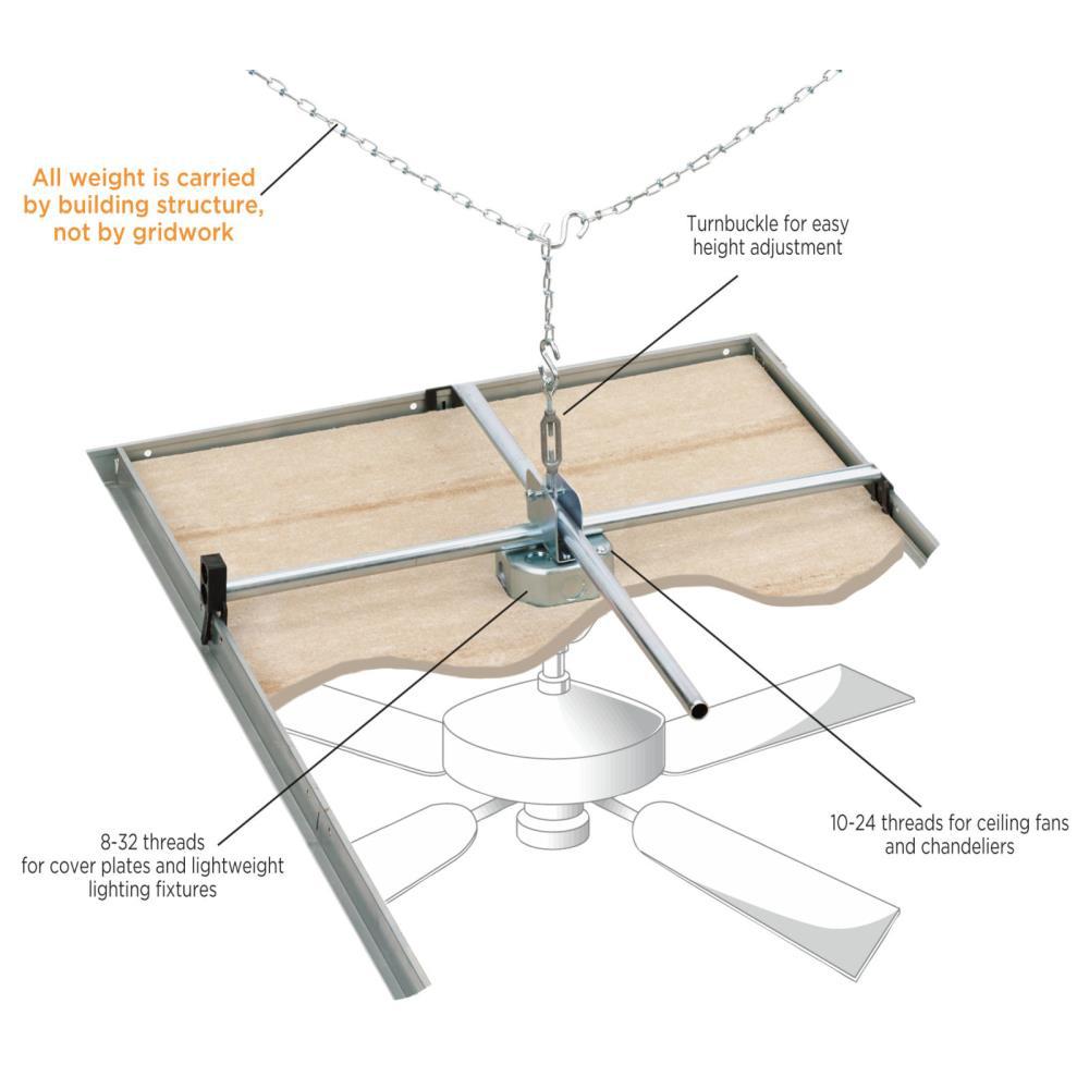 Westinghouse 15 5 Cu In Ceiling Fan Saf T Grid Support Brace For